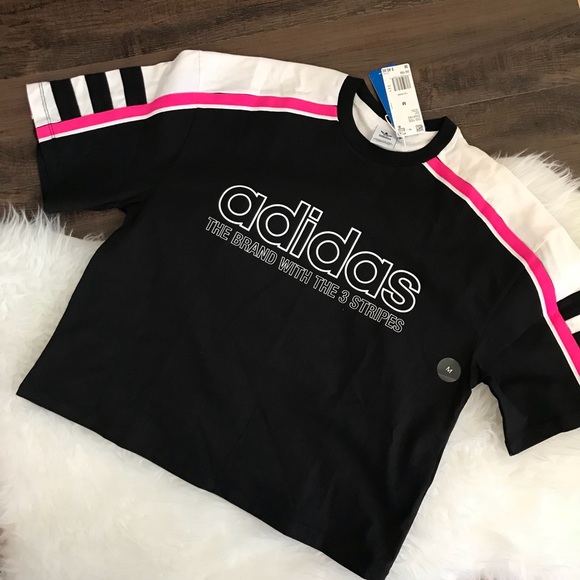 adidas Tops - Adidas OG Crop Tee Sz Med